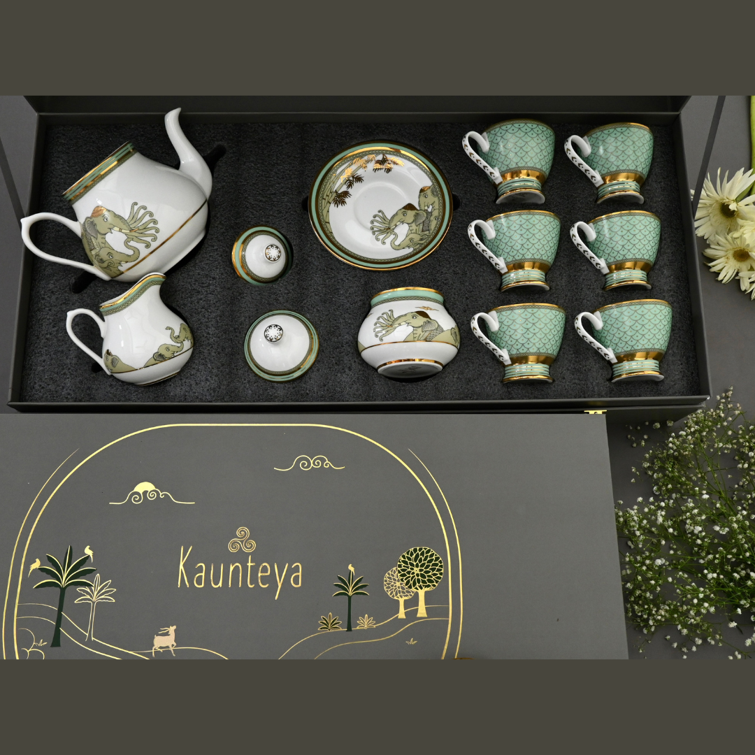 Grand Gift Box Airavata Tea Set Kaunteya